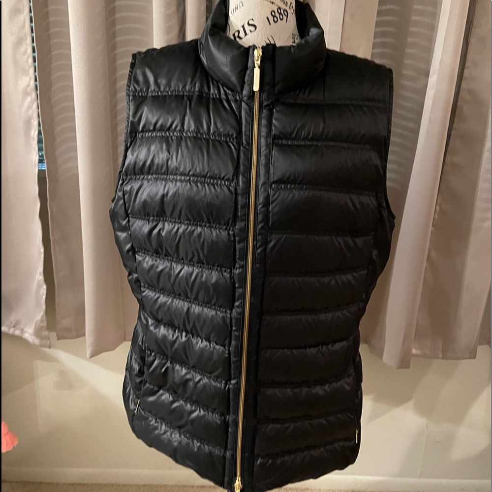 Lilly Pulitzer Black Puffy Vest